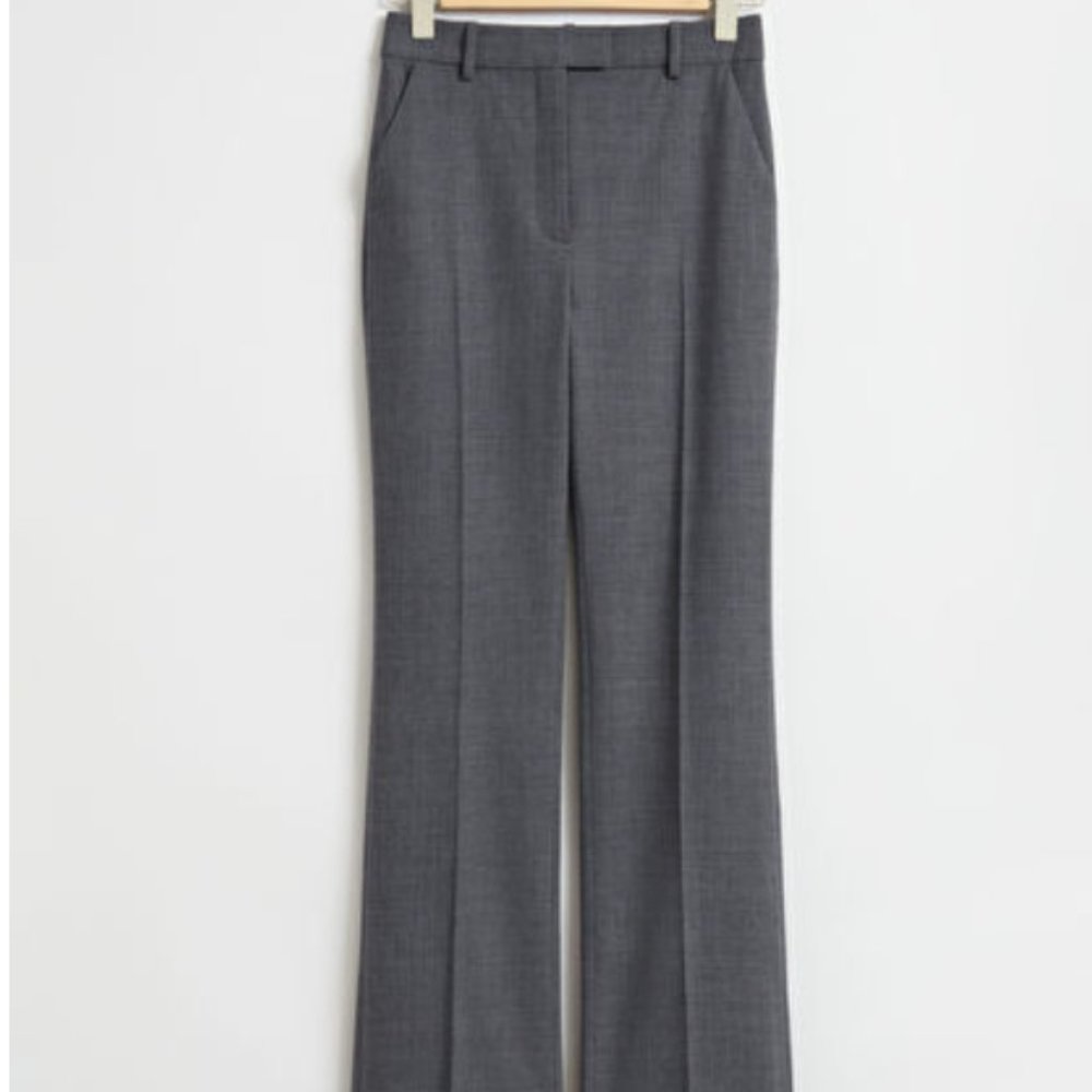 & Other Stories Tailored High Waist Flared Trousers